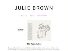 Tablet Screenshot of juliemariebrown.com